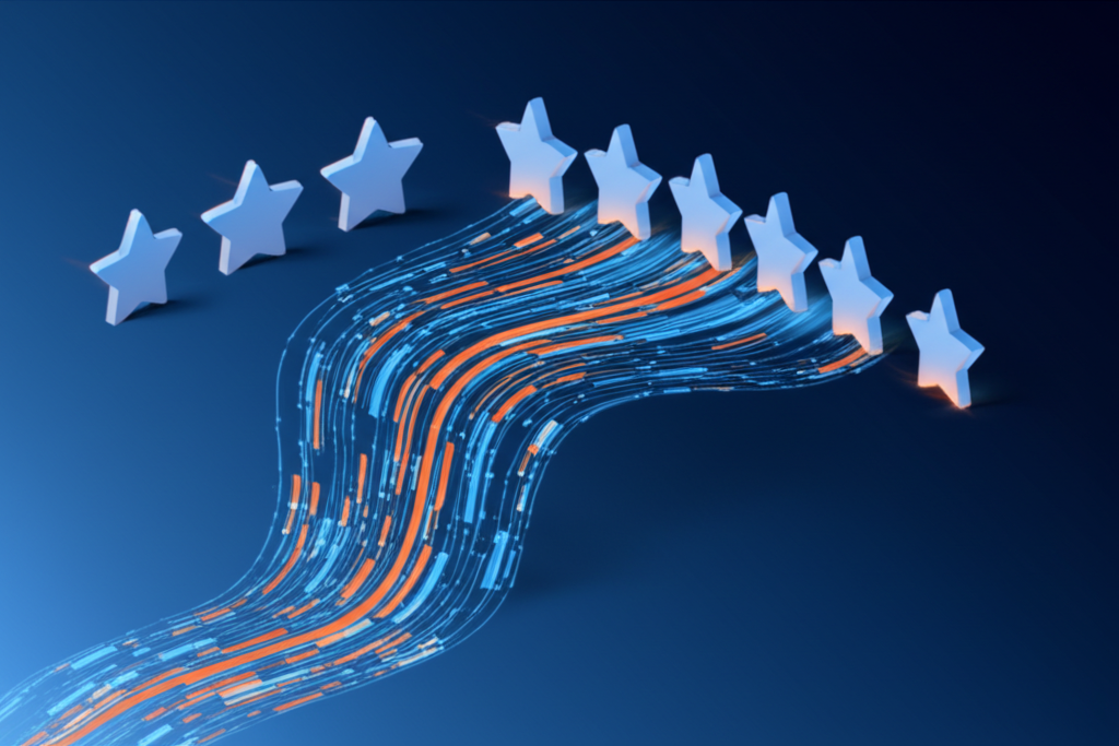AI customer review analysis visualization